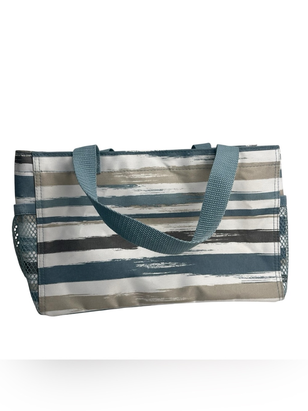 Thirty One Soft Utility Tote Brush Strokes New Not In Package 12”w x 8”h x 6”d
